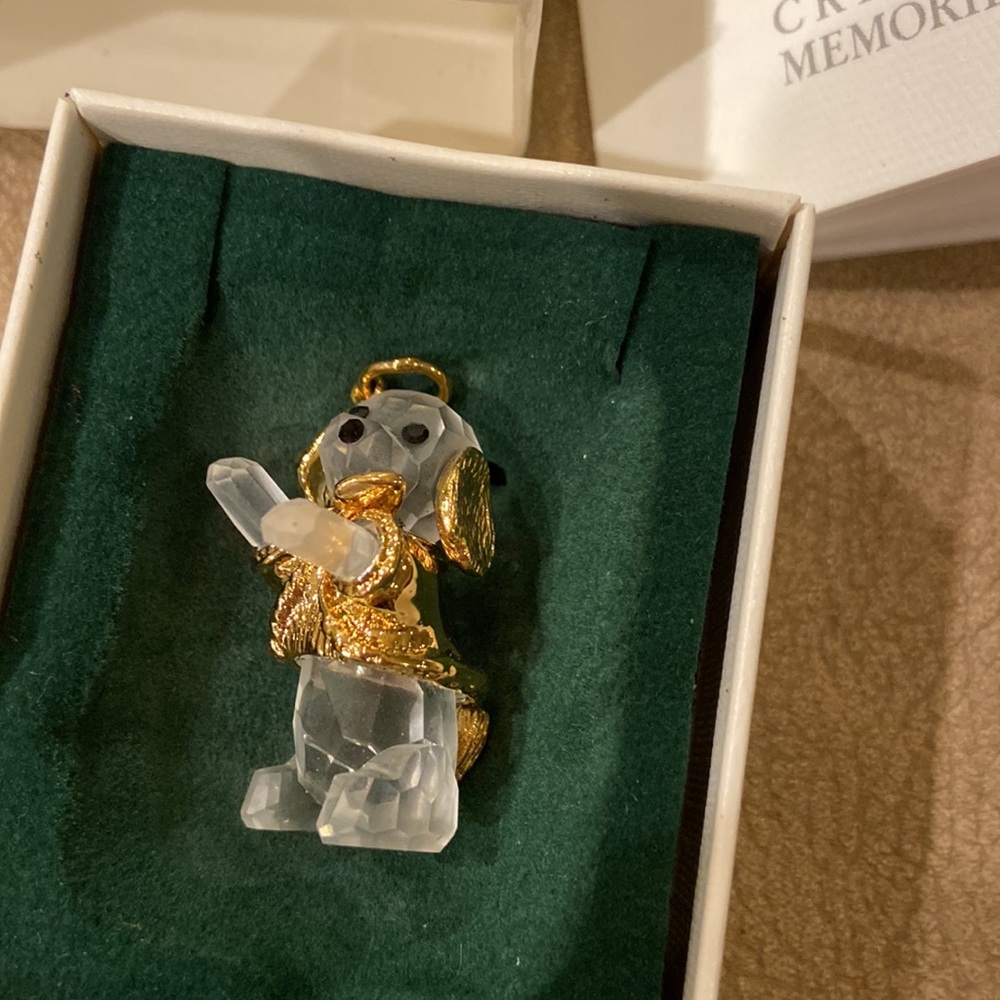 Vintage SWAROVSKI Crystal Memories puppy Pendant - Picture 2 of 5